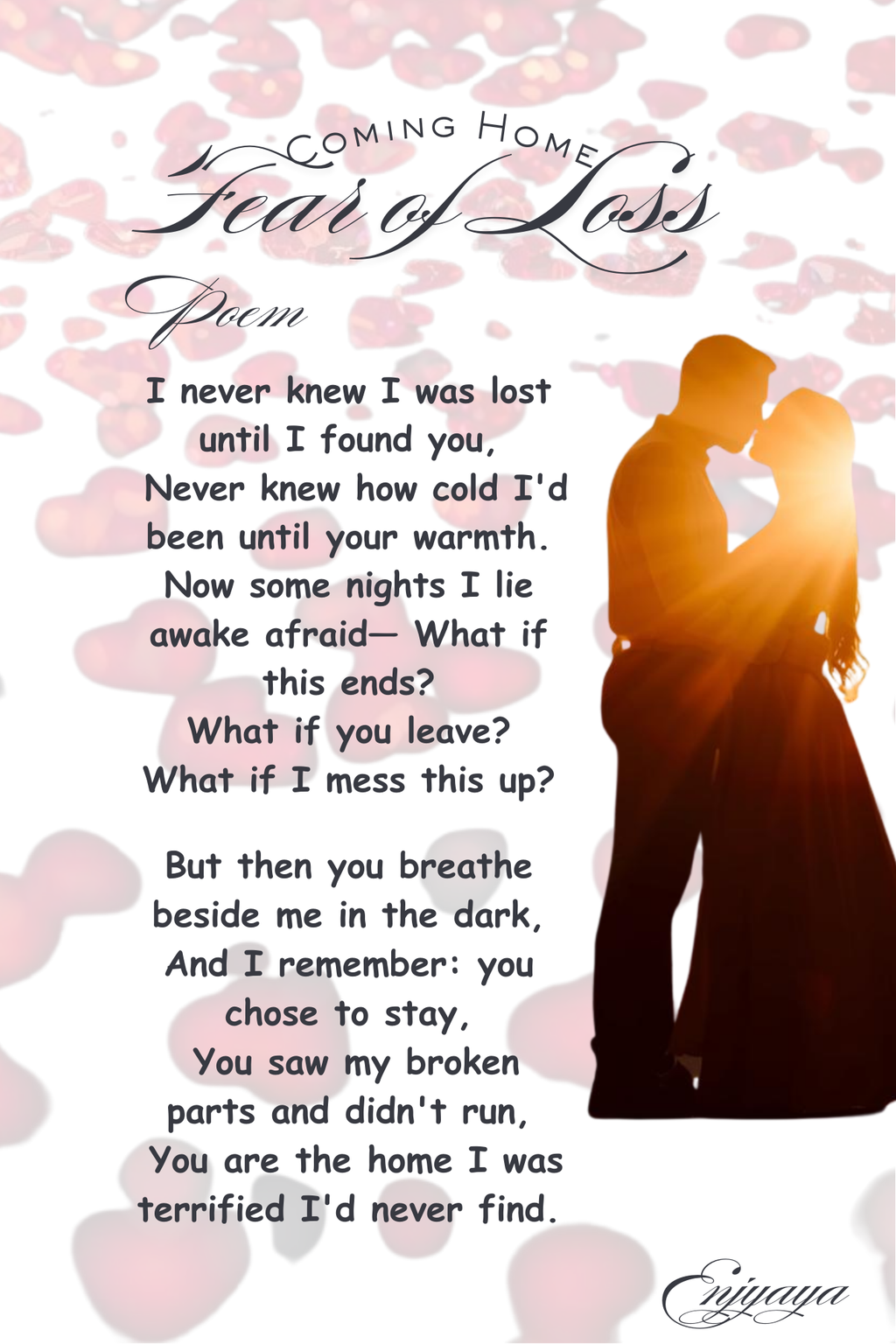 An Original-Valentine's poetry bundle with 6 heartfelt poems + free 6x9 wall art.