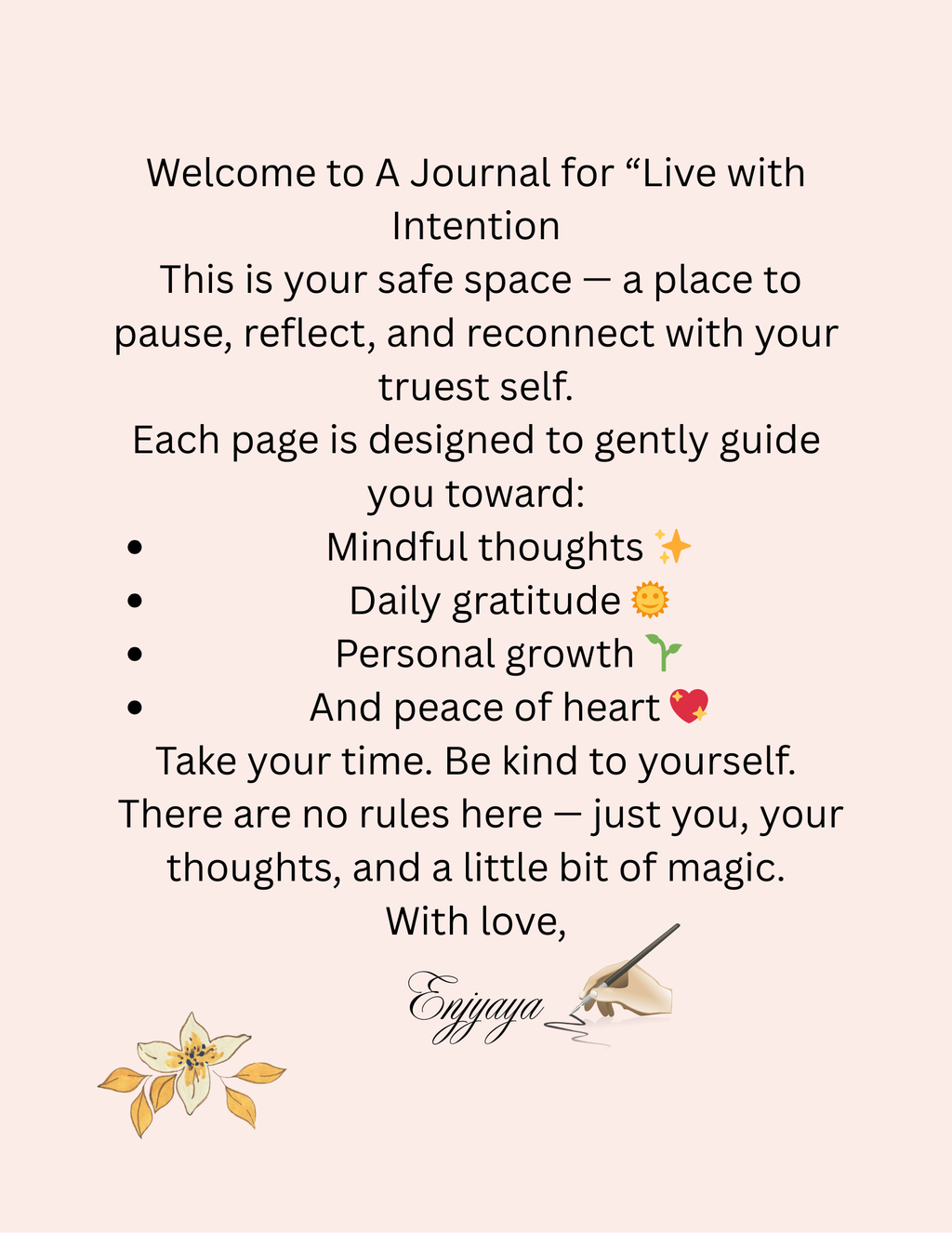 Live with Intention-Journal 8.5x11in