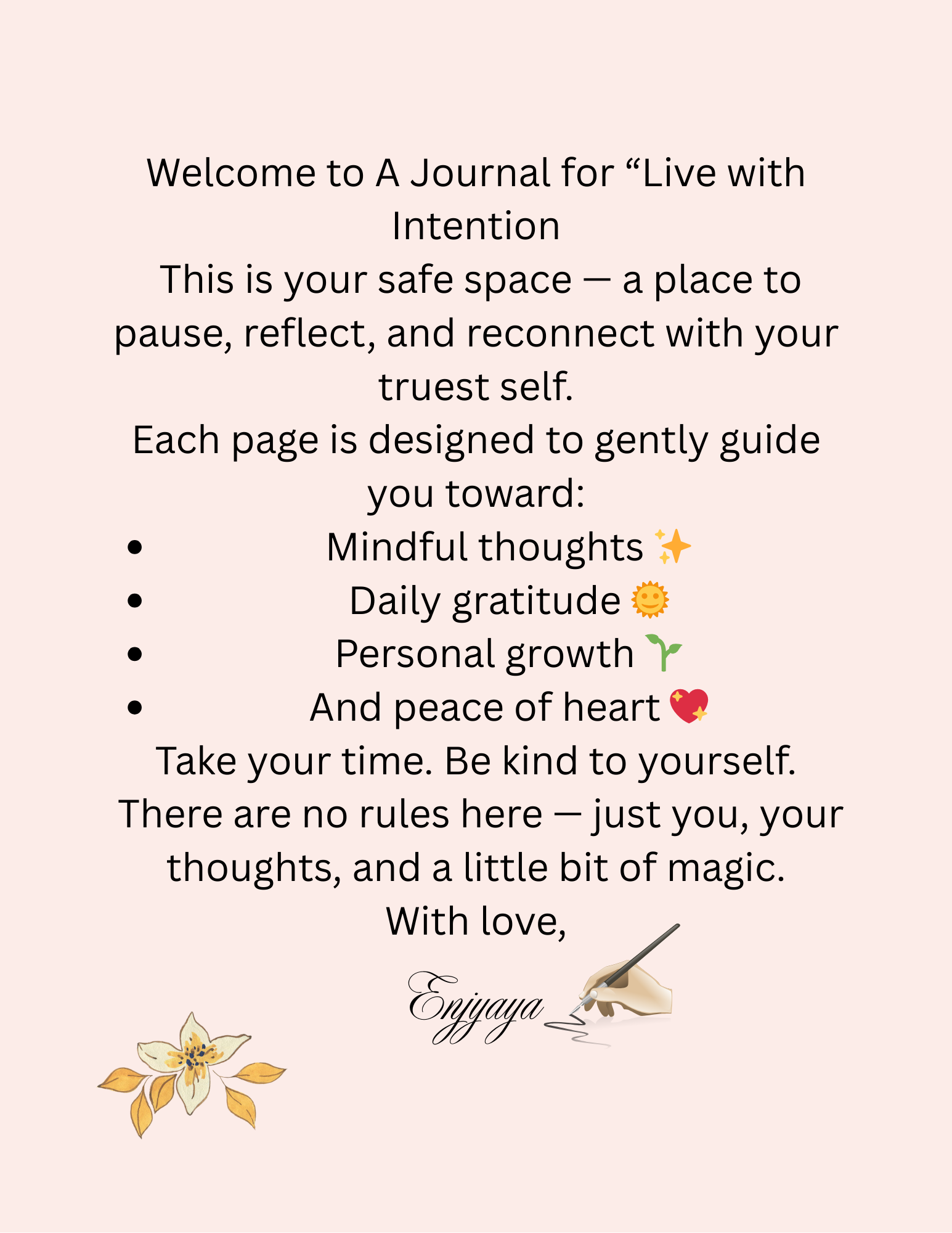 Live with Intention-Journal 8.5x11in