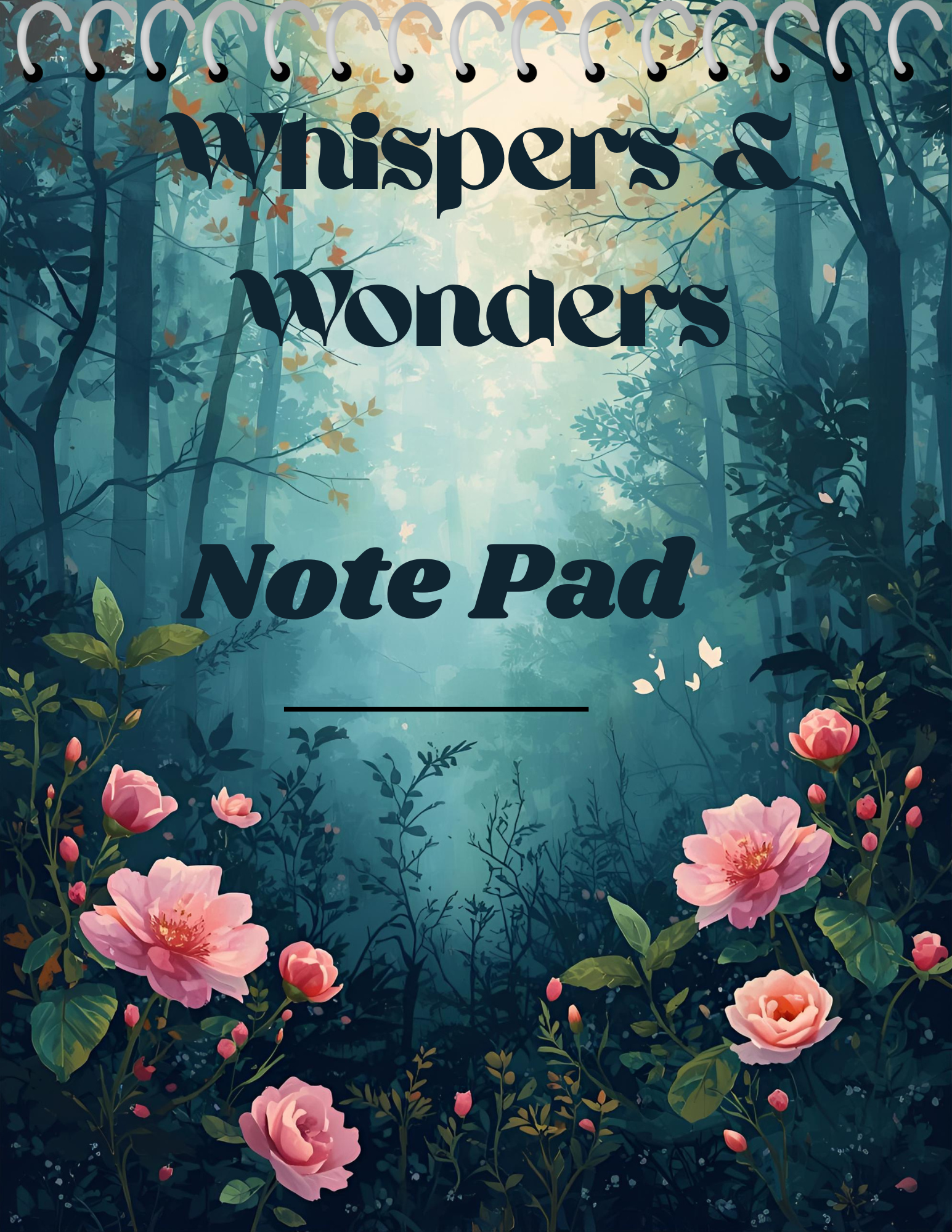 Whispers&Wonders-Note Pad,160pages 8.5x11in