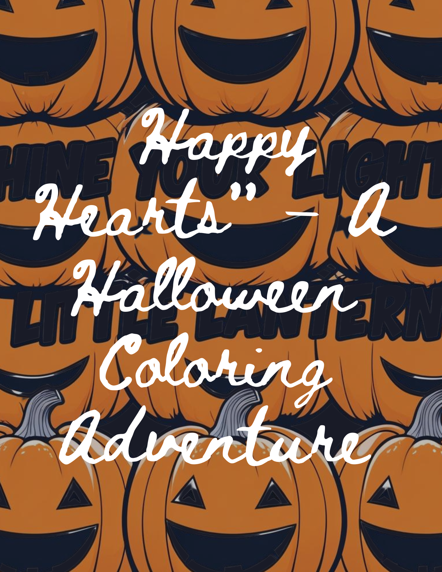 12 page Halloween-Pumpkin Parade ColouringBook