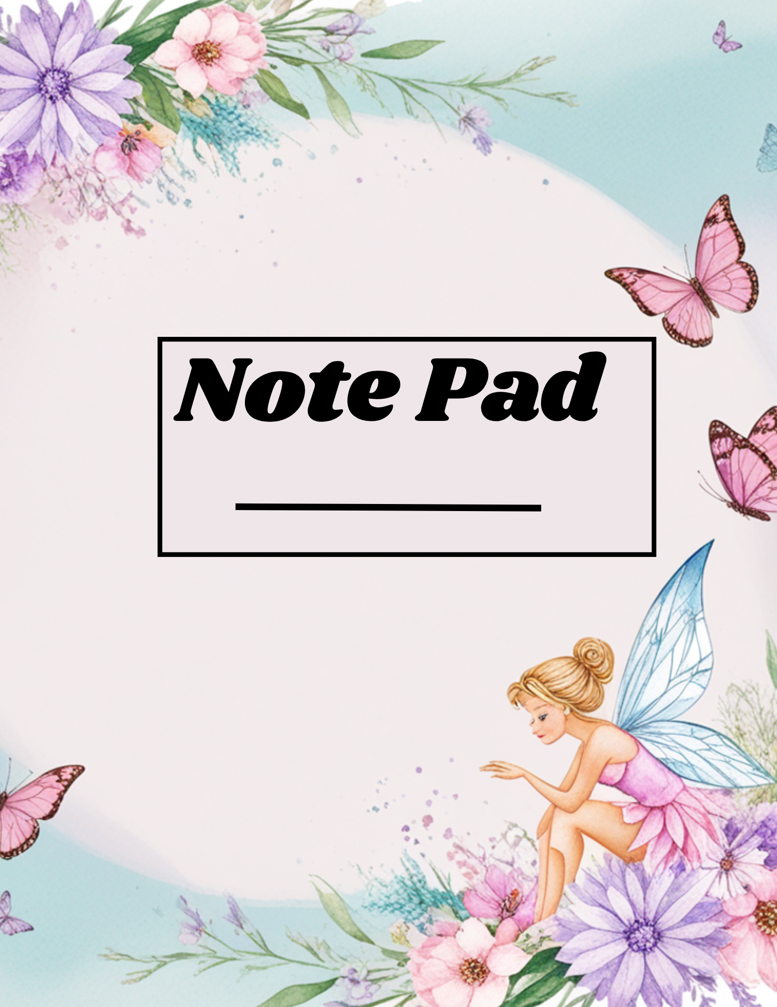 120pages Note Pad 8.5x11in colorful + one Free