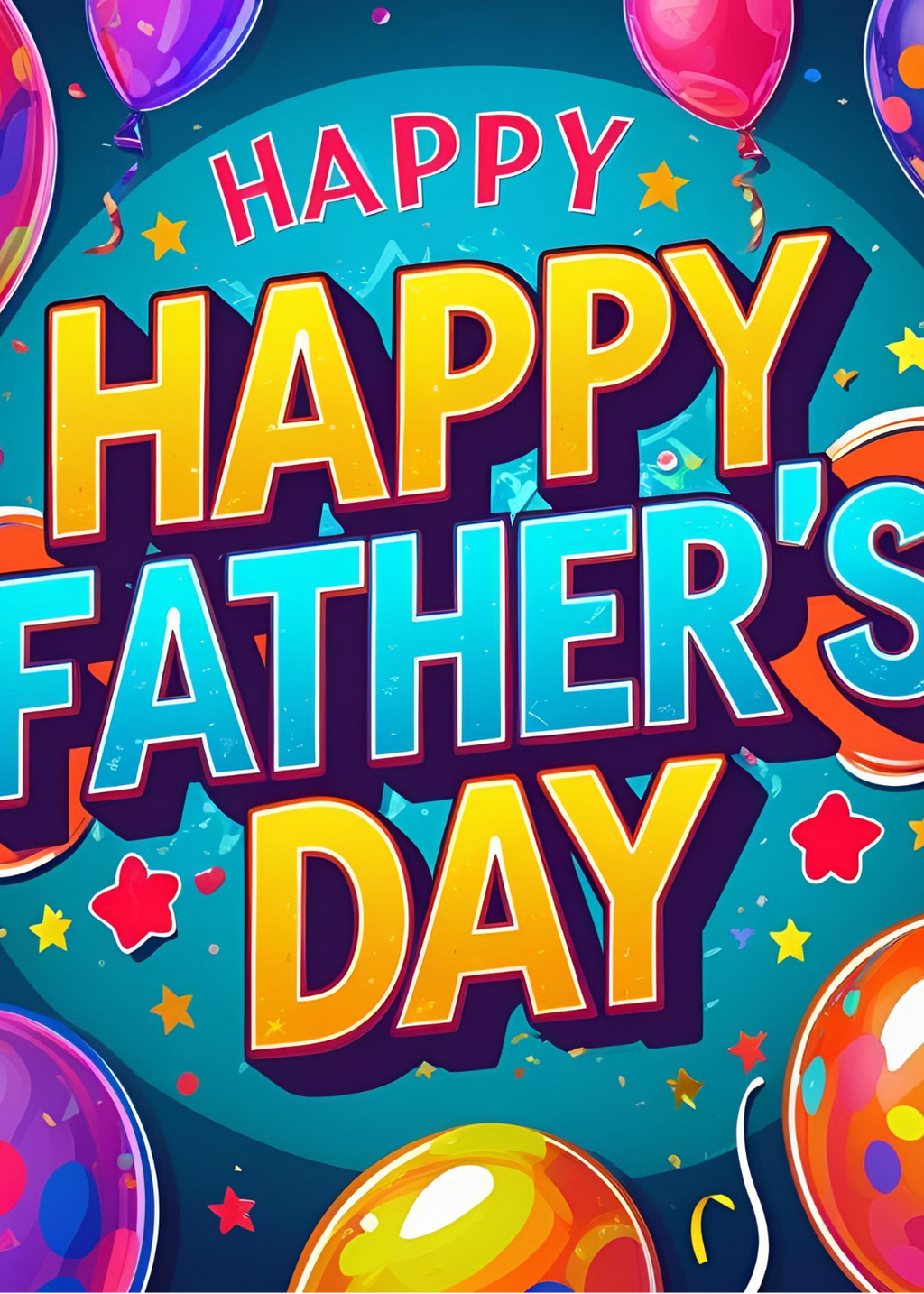 father's day flat card size 3.5x4.9in 10cards