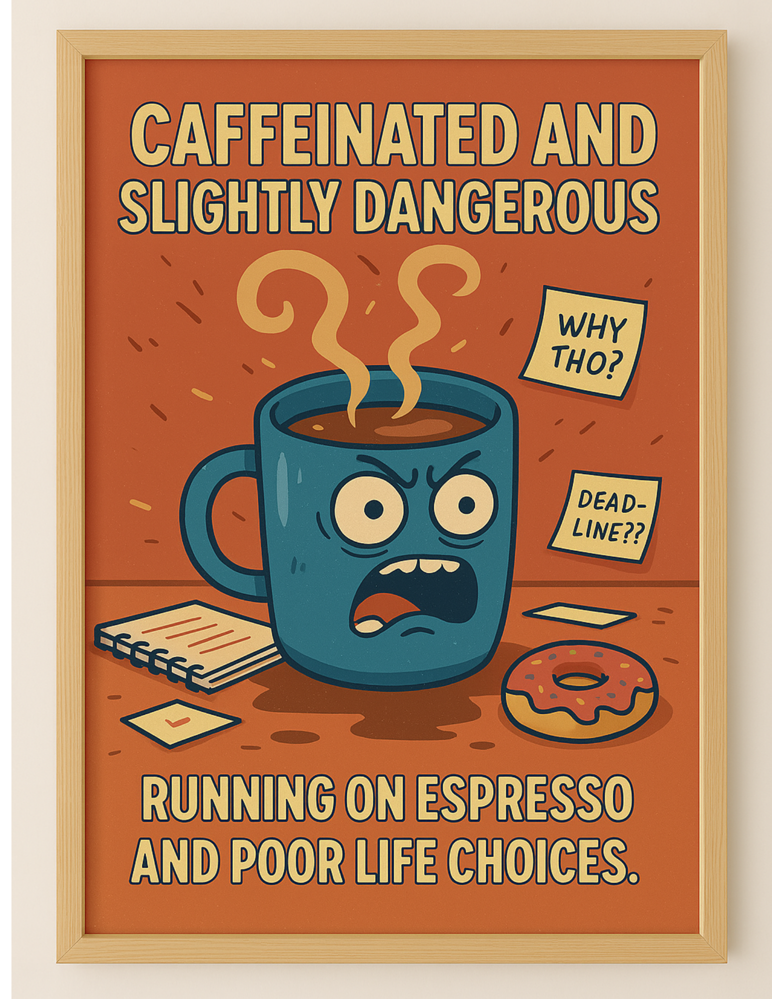 10x Enjyaya's daily dose funny wallart +3 or more free funny wall art 8.5x5x11in